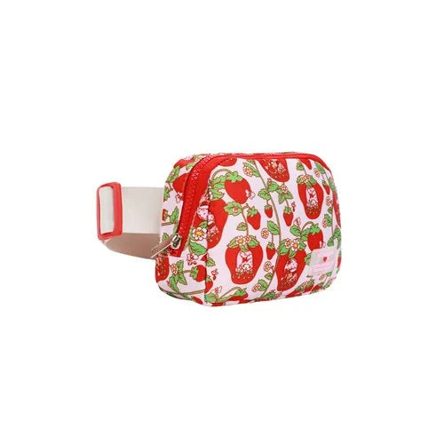 Bioworld Hello Kitty and Friends My Melody Strawberry Shortcake All Over Print Fanny Pack