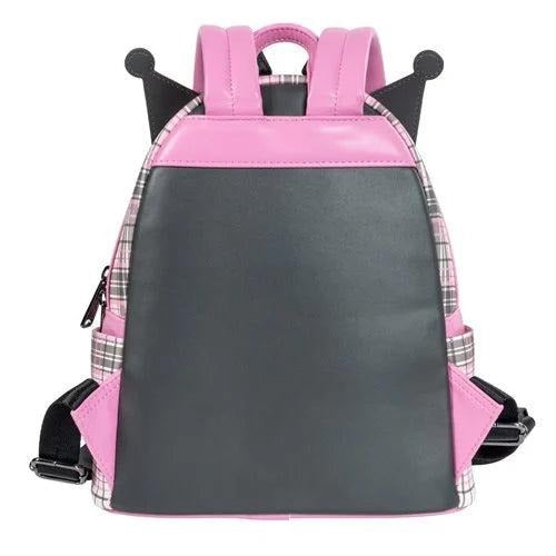 Loungefly Sanrio Kuromi Flames and Plaid Mini-Backpack - Entertainment Earth Exclusive