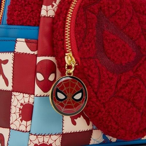 Loungefly Marvel Spider-Man Sherpa Heart Mini-Backpack